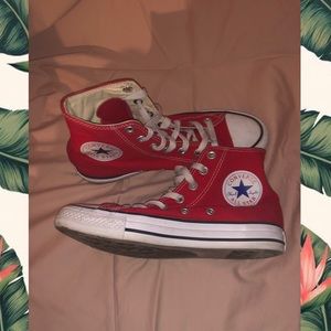 💋💋red converse high tops💋💋
